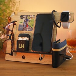 Personalised Photo Wooden Accessory Stand