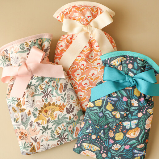 Floral Dinosaur Mini Hot Water Bottle With Other Styles