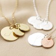 Group Shot of Variations of Personalised Family Constellation Disc Charm Necklace
