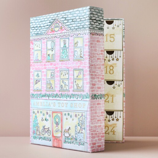 pink christmas advent calendar