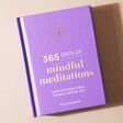 Front Cover of 365 Days of Mindful Meditations Book on Beige Background