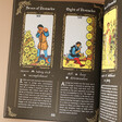 Page of Young Oracle Tarot Book Showing Tarot Cards and Their Meanings