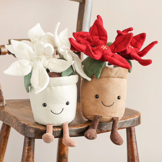 Jellycat Amuseable Poinsettia Pot Soft Toy