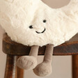 Close Up of Jellycat Amuseable Moon Soft Toy Sat on Top of Chair