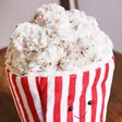 Close Up of Popped Corn on the Top of the Jellycat Amuseable Popcorn Soft Toy