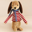 Jellycat Beatnik Buddy Sausage Dog Soft Toy Against Natural Coloured Fabric