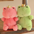 Jellycat Crowning Croaker Green Soft Toy With Pink Version