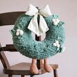Jellycat Large Amuseable Gold Wreath Soft Toy on Wooden Chair