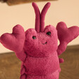 Close Up of Jellycat Love-Me Lobster Soft Toy