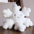 Jellycat Small Amuseable Snowflake Soft Toy on Wooden Chair