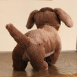 Back of Jellycat Small Otto Sausage Dog Soft Toy