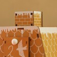 Close Up of Chimney on Wooden Gingerbread House LED Advent Calendar