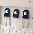 Jewellery Hooks in the Personalised Birth Flower Velvet Rectangular Travel Jewellery Case