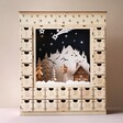 Wooden Winter Scene Advent Calendar