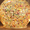 Lisa Angel Small LED Rainbow Glitter Light Globe close up