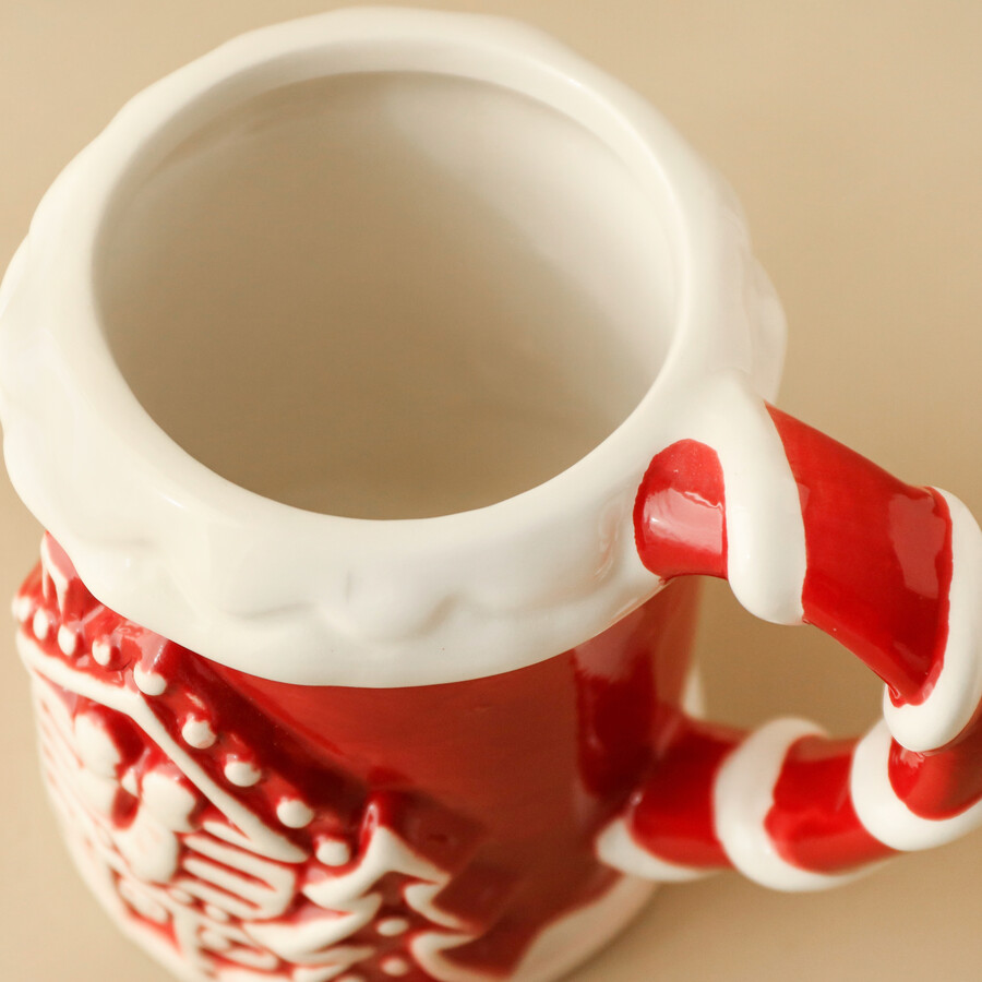 Red and White Christmas Mug | Lisa Angel