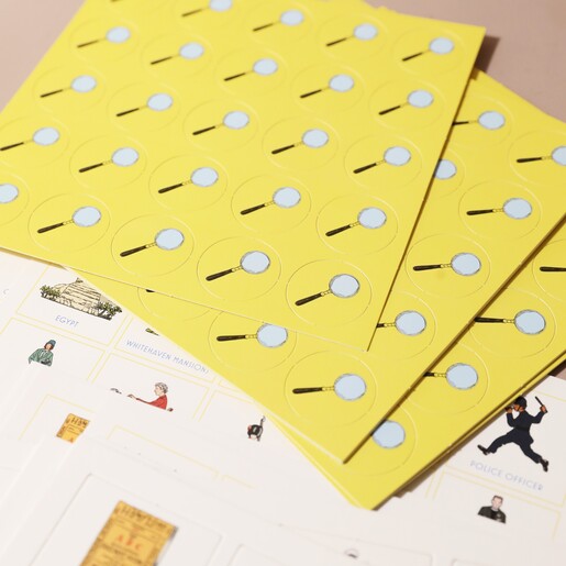 Game Pieces From Agatha Christie Bingo Game