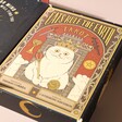 Inside of Cats Rule the Earth Tarot Deck Box Showing Guidebook