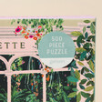Close Up of Label on Florette 500 Piece Jigsaw Puzzle