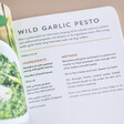 Wild Garlic Pesto Recipe in Hedgerow Apothecary Book