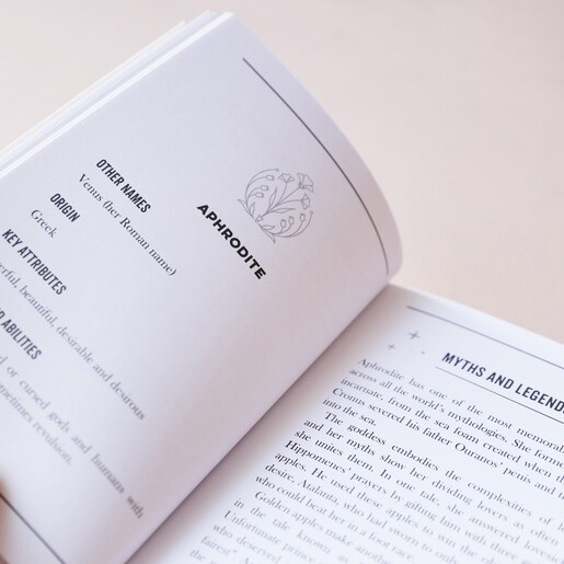 Inside Page of The Little Book of Goddesses with Neutral Background