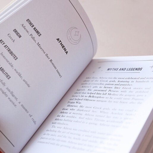 Inside Page of The Little Book of Goddesses with Neutral Background