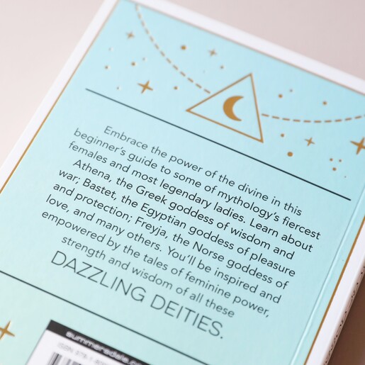 Back Cover of The Little Book of Goddesses on Natural Coloured Background