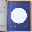 Open Blue Page of You Are My Sun, My Moon and Stars Book