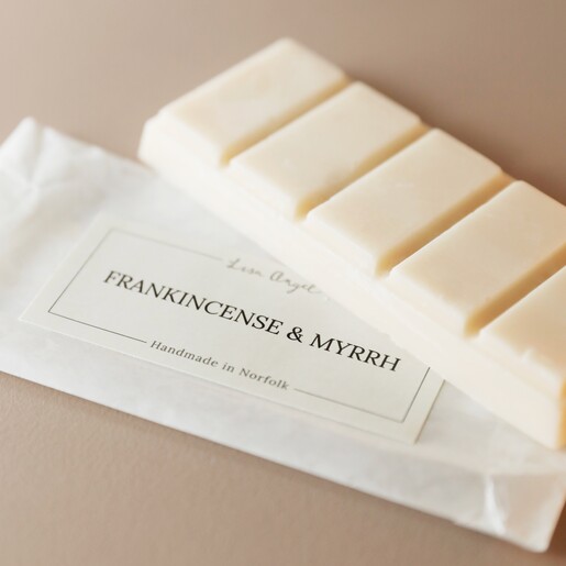 Frankincence & Myrrh Wax Melt Bar From All is Calm, All is Bright Christmas Wax Melt Letterbox Gift