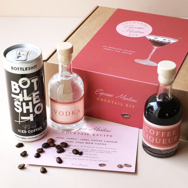 Espresso Martini Cocktail Kit Gift Set, Coffee Gifts