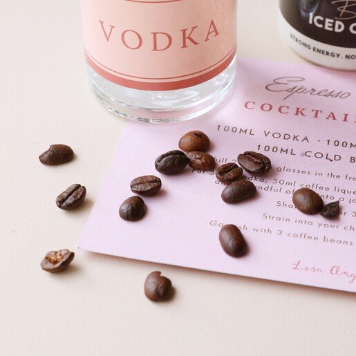 Coffee Beans from the Personalised Espresso Martini Cocktail Kit