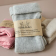 Turtle Doves Grey Cashmere Fingerless Gloves in Recyclable Packaging