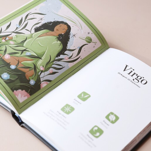 Inside Page of Cosmic Rituals Book Showing Introductory Page on Virgo