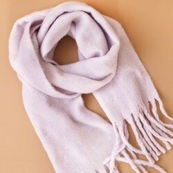 Pastel Lilac Winter Scarf