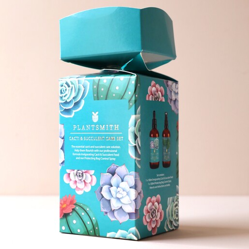 Plantsmith Cacti & Succulent Care Gift Cracker With Bottles Inside