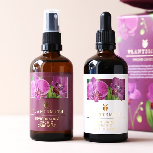 Close Up of Bottles From Plantsmith Orchid Care Gift Cracker