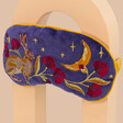 Powder Hare at Midnight Velvet Lavender Eye Mask on Neutral Background
