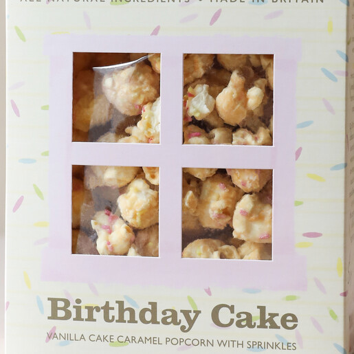 Close Up of Popcorn Inside Box Close Up of Popcorn Inside Popcorn Shed Birthday Cake Gourmet Popcorn