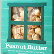 Close Up of Popcorn Shed Peanut Butter Gourmet Popcorn in Packaging Showing Popcorn