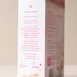 Text on Side of Popcorn Shed Pink Gin Gourmet Popcorn Box