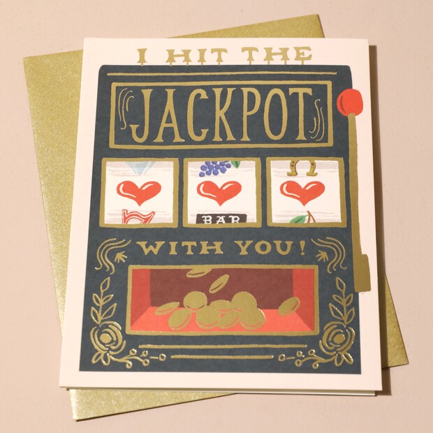 Rifle Paper Co. Hit The Jackpot Greetings Card Rifle Paper Co. Hit The Jackpot Greetings Card