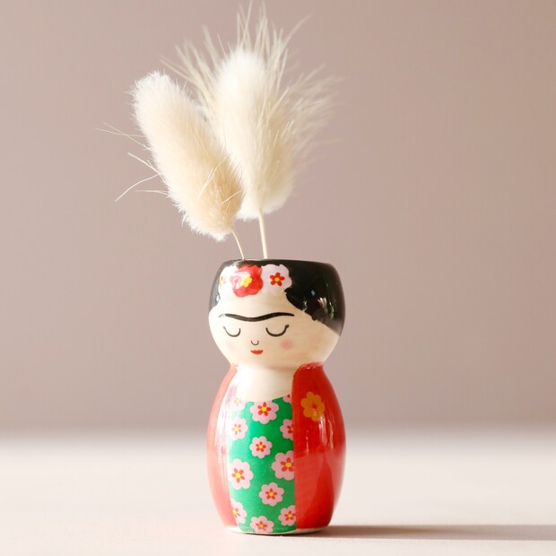 Sass & Belle Mini Frida Kahlo Bud Vase Sass & Belle Mini Frida Kahlo Bud Vase