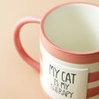 Birdseye view of Cat Therapy Mug from Sass & Belle