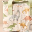 Close Up of Print on Sass & Belle Desert Dino Lunch Bag