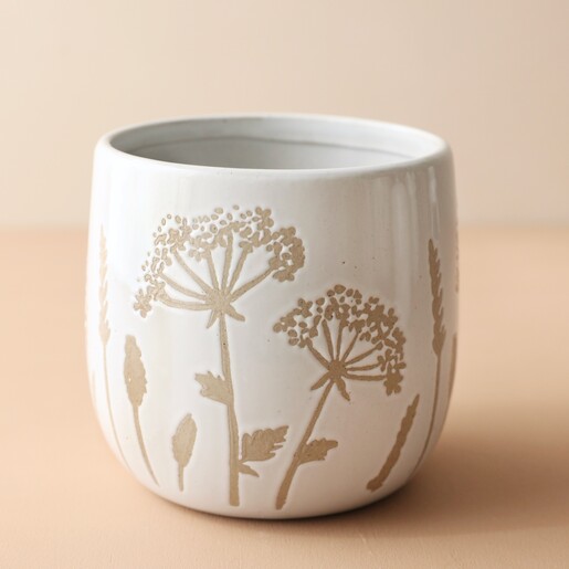 Empty Sass & Belle Small Cow Parsley Planter