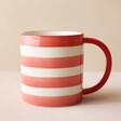 Back of Mug, Red and White Striped