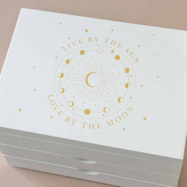 Live by the Sun, Love by the Moon White Jewellery Box Live by the Sun, Love by the Moon White Jewellery Box