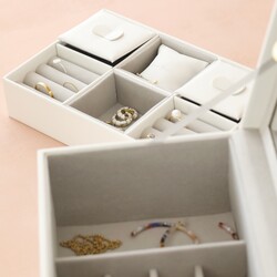Personalised Birth Flower Two Tier Jewellery Box