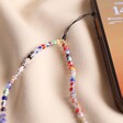 Colourful Millefiori Bead Phone Strap Linked to Phone Case