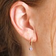 Lisa Angel Ladies' Gold Birthstone Huggie Hoop Earrings